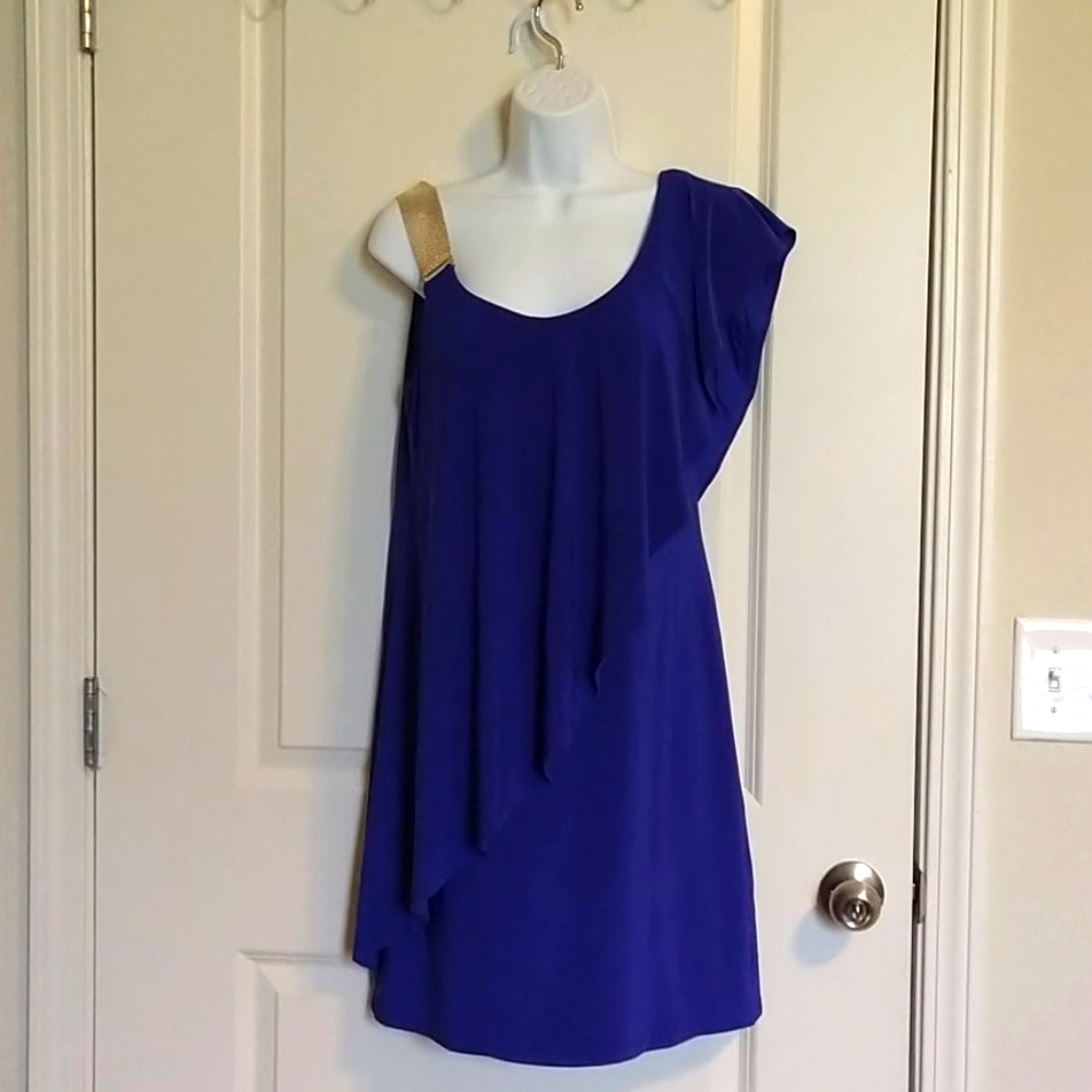 Blue cocktail dress